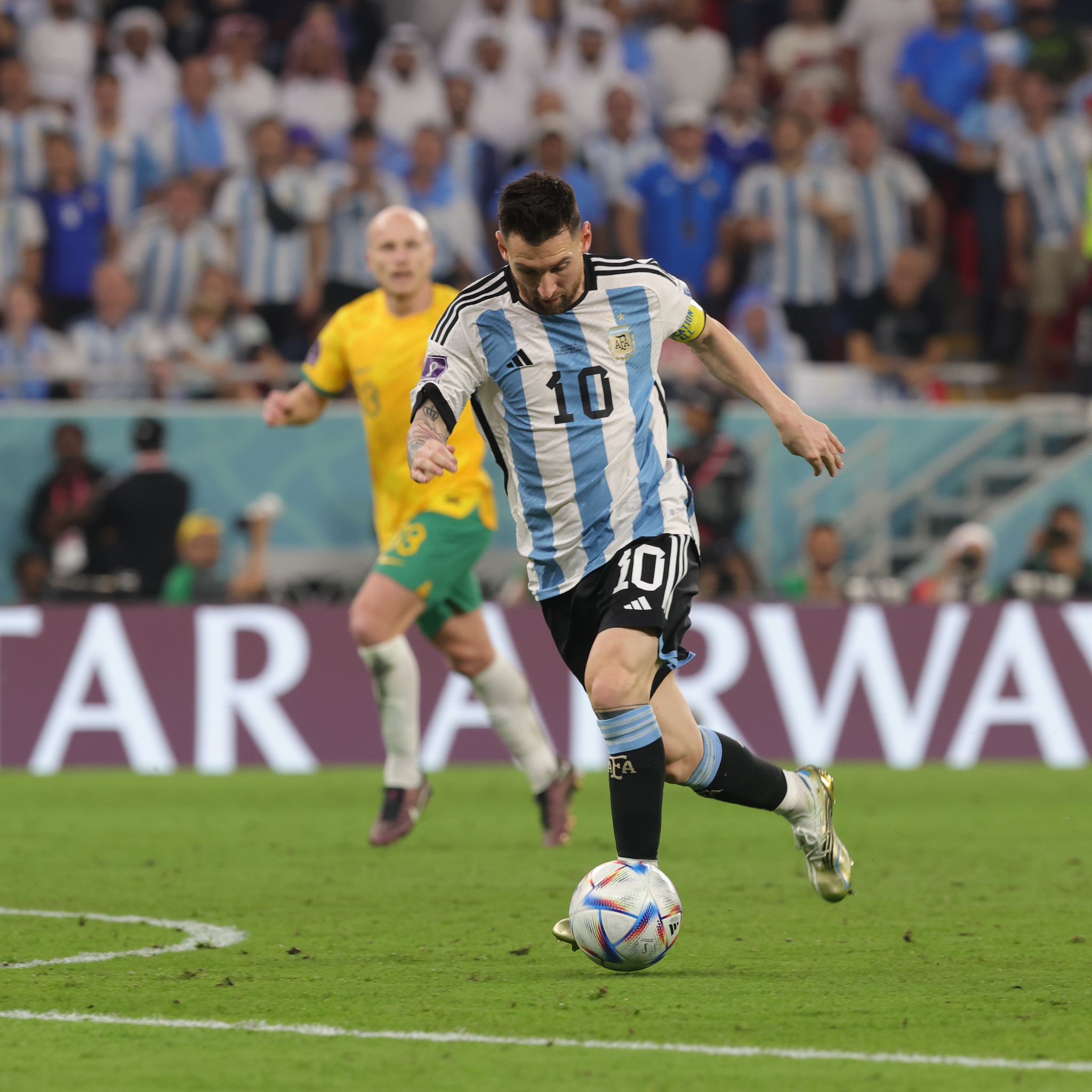 Messi con la 10 Argentina