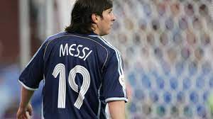 Messi con la 19 Argentina
