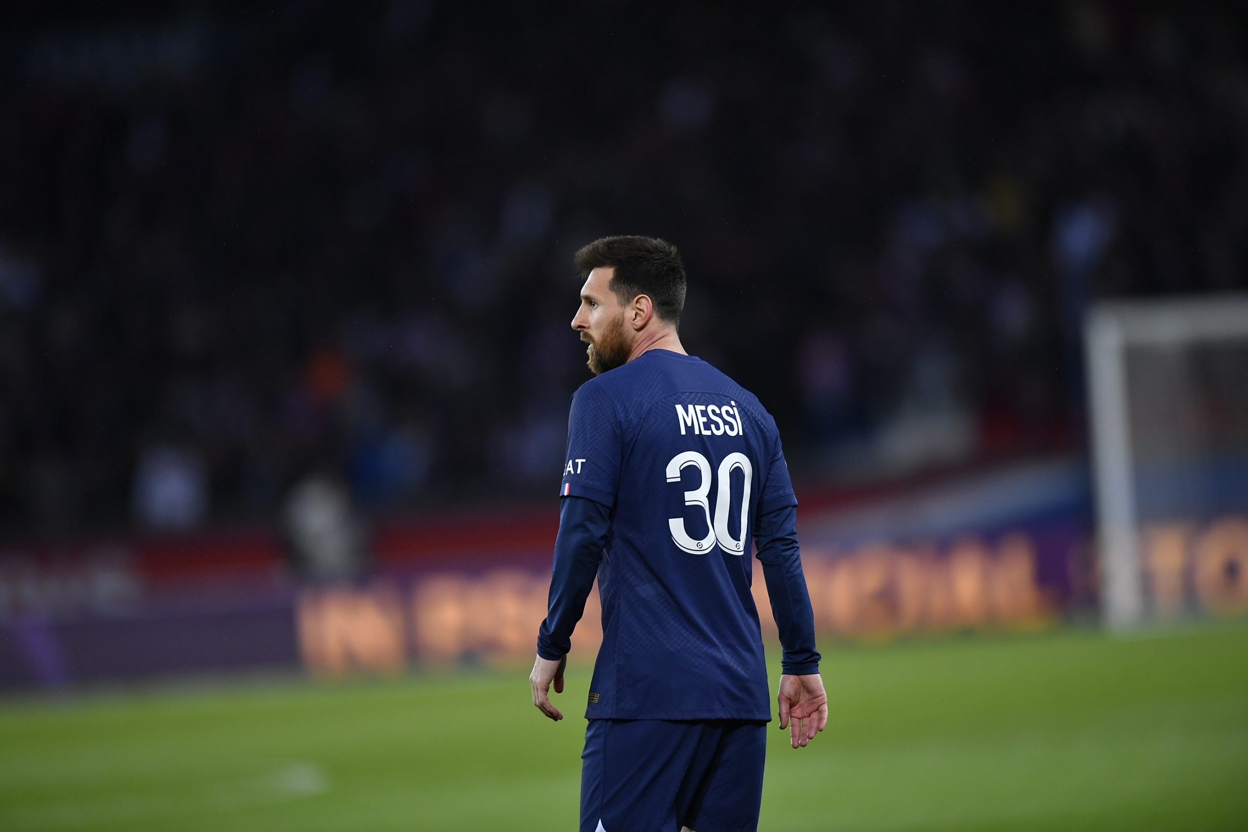 Messi con la 30 del PSG